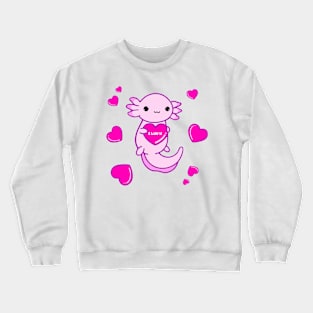 I Luv U Axolotl Crewneck Sweatshirt